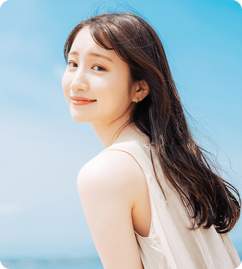 笑顔の女性